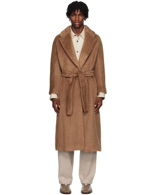 Max Mara Black Brown Oversized Coat for men
