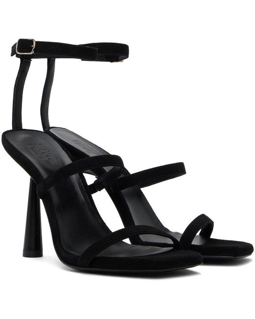 Sandales à talon aiguille adaline noires Gia Borghini en coloris Black