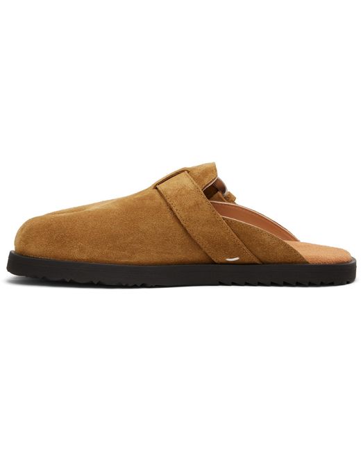 Maison Margiela Brown Tan Tabi Daily Mule Loafers