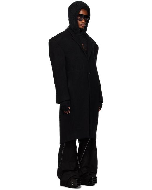 Rick Owens Black Tatlin Coat for men