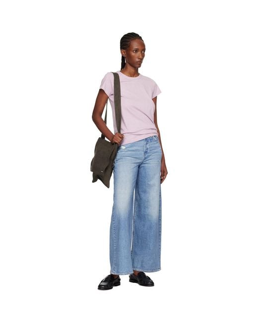 Rag & Bone Blue Rb Miramar Sofie Ankle-Length Jeans