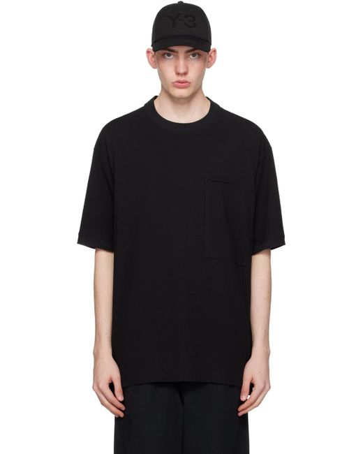 Y-3 Black Workwear T-shirt for men