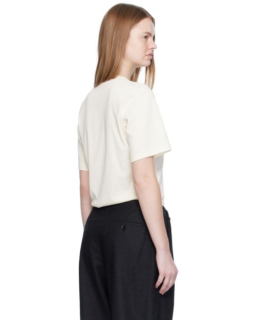 Lemaire Black Off- Rib T-Shirt