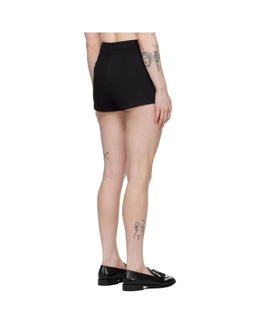 Max Mara Black Drawstring Shorts