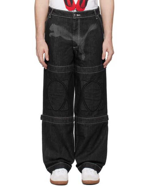 PUMA Black A$Ap Rocky Edition Knee Pad Jeans for men