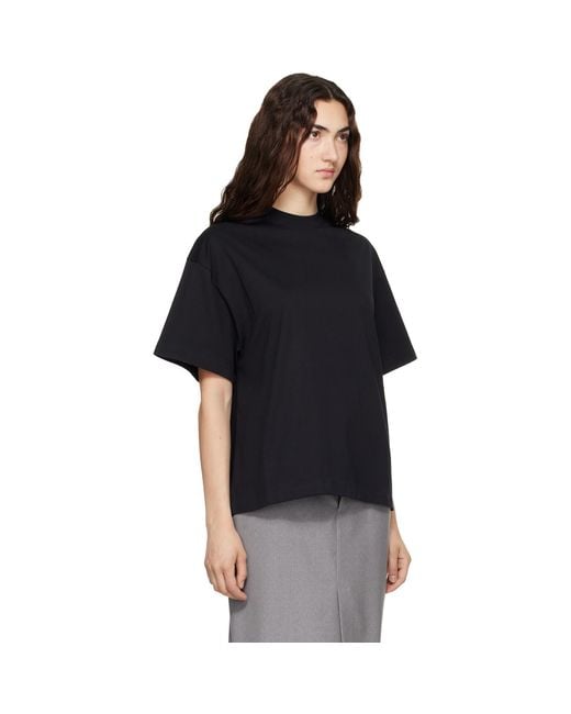 Jil Sander Black Cotton Crew-Neck T-Shirt