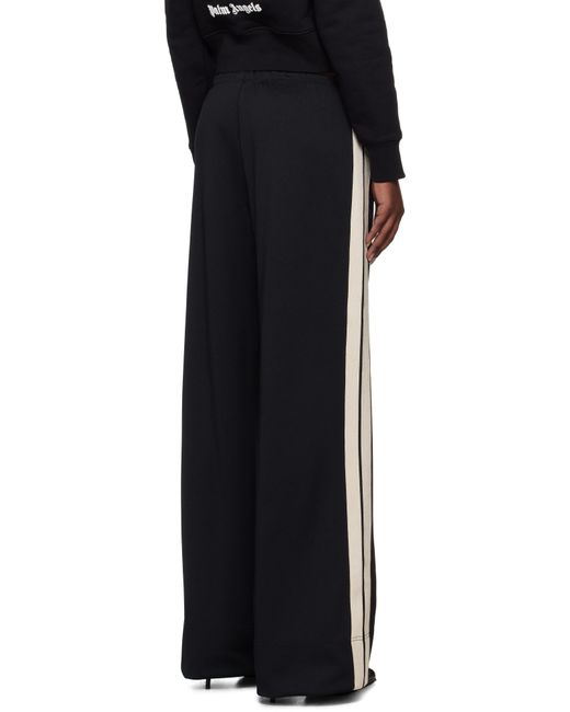 Palm Angels Black Logo Loose Track Pants
