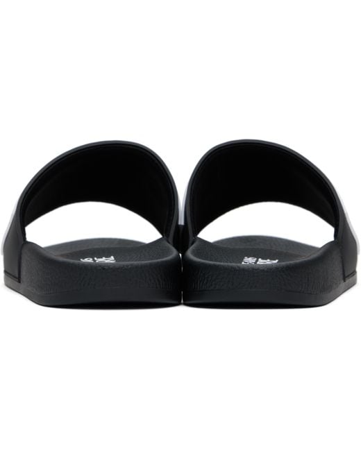 Versace Jeans Couture Black Logo Shelly Pool Slides for men