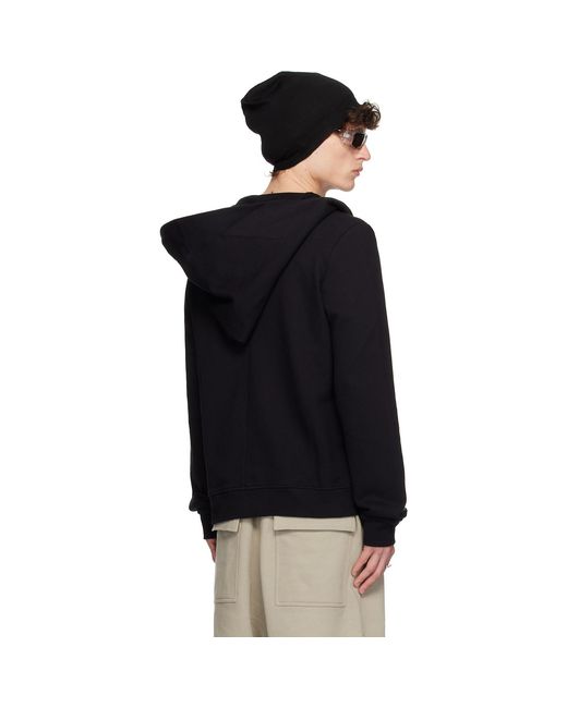 Rick Owens Black Champion Edition Mountain Hoodie for men
