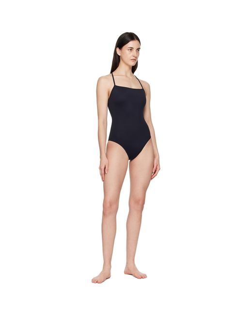 Loulou de Saison Black Itak Lds Criss-Crossing Straps Swimsuit