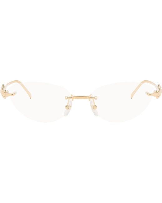 Cartier Black 'Clash De Cat Eye Glasses
