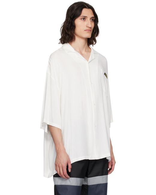 Chemise blanche à écusson Martine Rose pour homme en coloris White