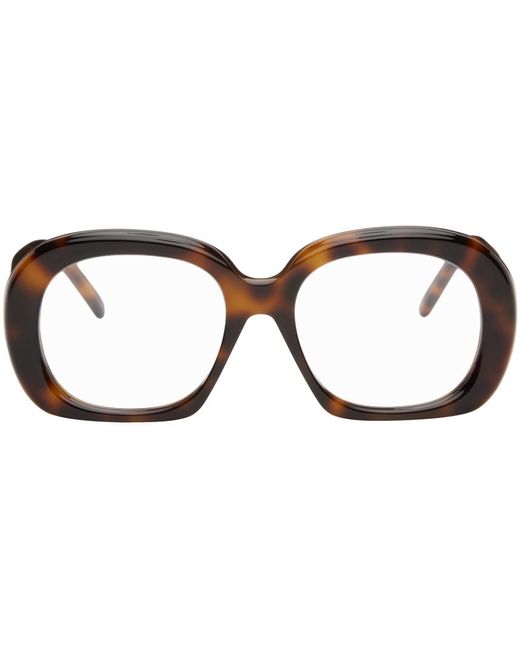 Loewe Black Brown Curvy Glasses