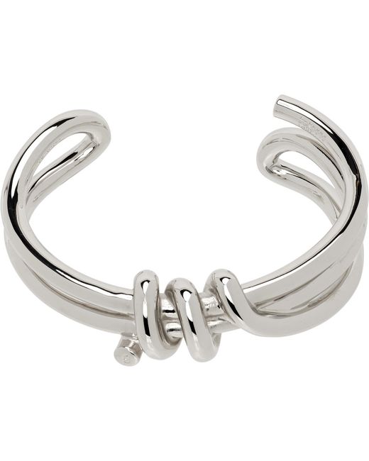 MM6 by Maison Margiela White Knotted Bracelet