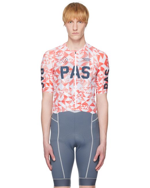 Pas Normal Studios Orange 'Pas' Mechanism Pro Jersey T-Shirt for men