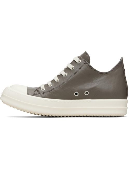 Rick Owens Black Temple Low Sneakers
