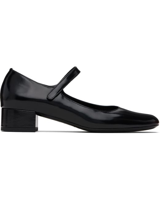 By Far Black Ginny Mary Jane Heels