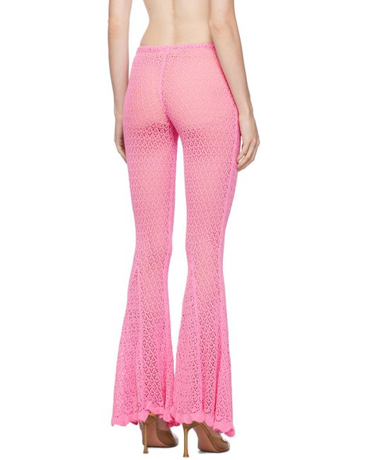Blumarine Pink Flared Trousers