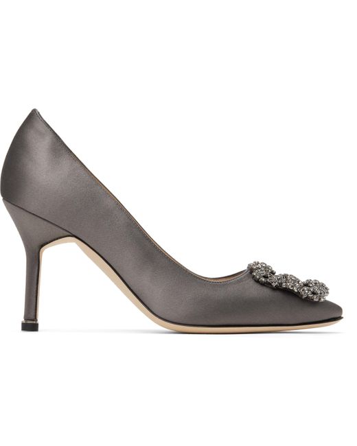 Manolo Blahnik Black Hangisi 90 Heels