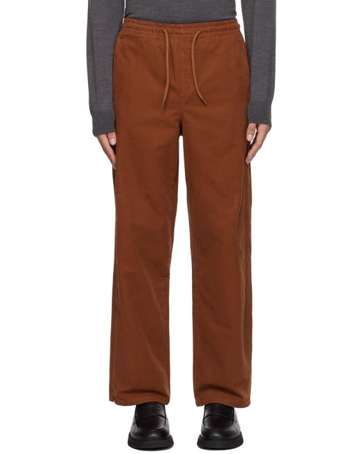 A.P.C. Brown . Orange Vincent Trousers for men