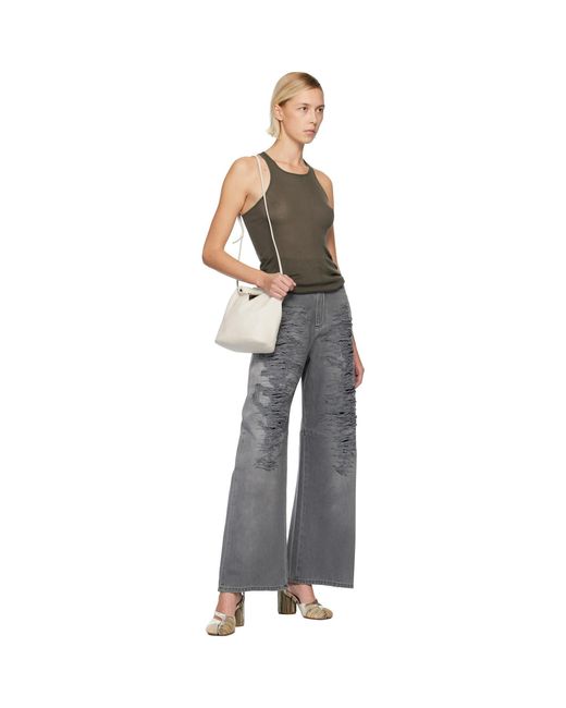 MM6 by Maison Margiela Black Lightweight 5 Pockets Jeans