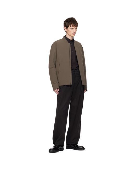 Veilance Brown Taupe Diode Insulated Bomber Jacket for men