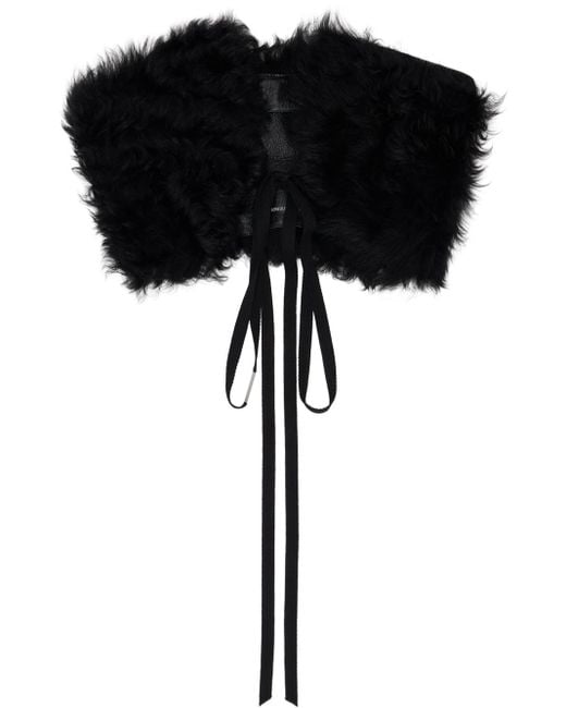 Ann Demeulemeester Black Livia Collar