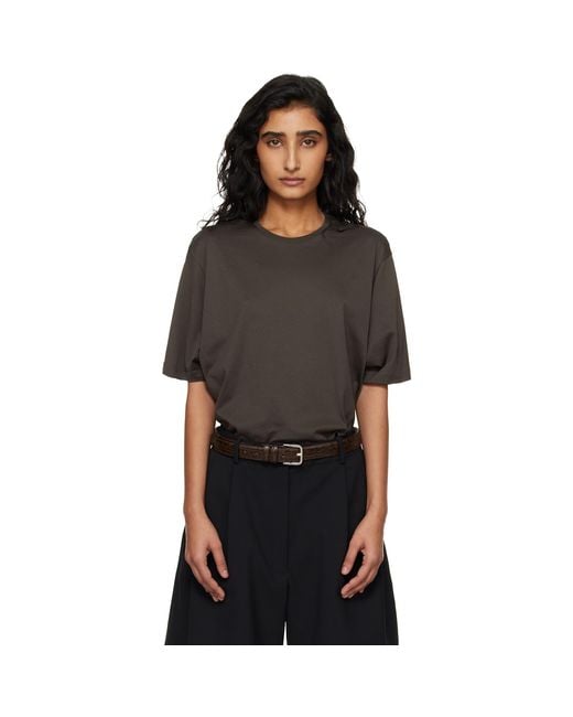 Frankie Shop Black Harper Soft Organic T-Shirt