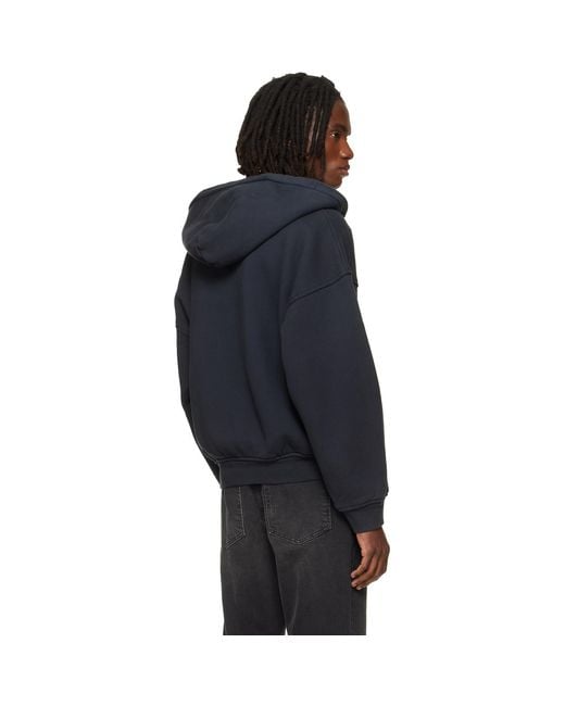 Rhude Black 'Winter 91 Rallye' Zip-Up Hoodie for men