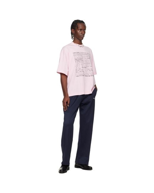Vetements Blue Cut-Up Athletic Sweatpants for men