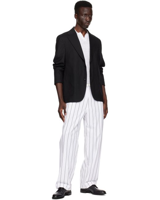 Pantalon grant blanc Officine Generale pour homme en coloris Multicolor