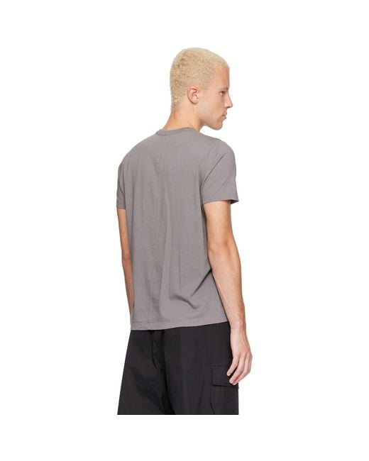 Rick Owens Gray Tower Short Level T-Shirt for men