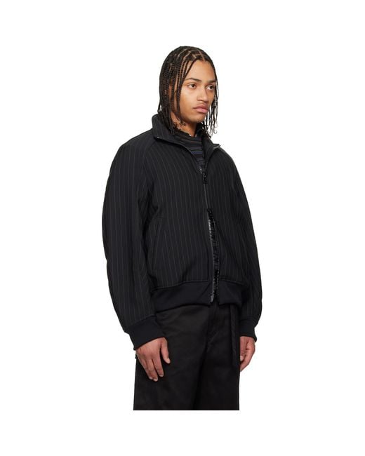 Sacai Black Matelasse Twill Jacket for men