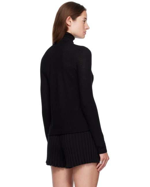 Lisa Yang Black Lory Turtleneck