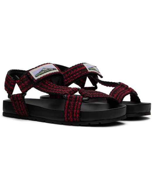 Bottega Veneta Black Trip Sandals for men