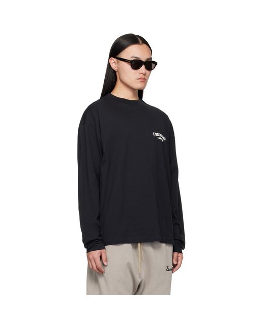 Fear Of God Black Classic Long Sleeve T-Shirt for men