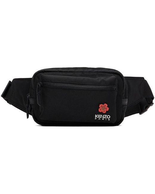 KENZO Black Paris Belt Bag for Men | Lyst