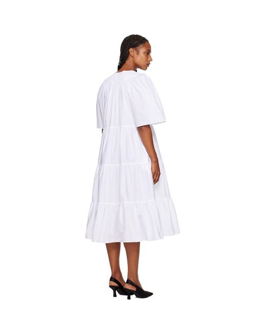 Rosetta Getty Black Ruffle Maxi Dress