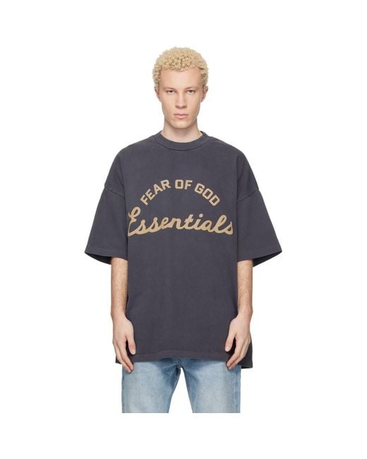 Fear Of God Blue Training 90S Short Sleeve T-Shirt for men