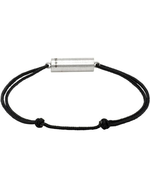 Le Gramme Metallic Cable Cord 'Le 5G' Bracelet for men