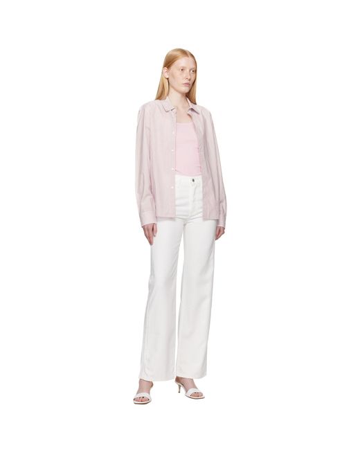 Citizens of Humanity White Annina High Rise Wide Leg 33 Jeans