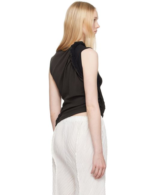 Issey Miyake Black Beanstalk Tank Top