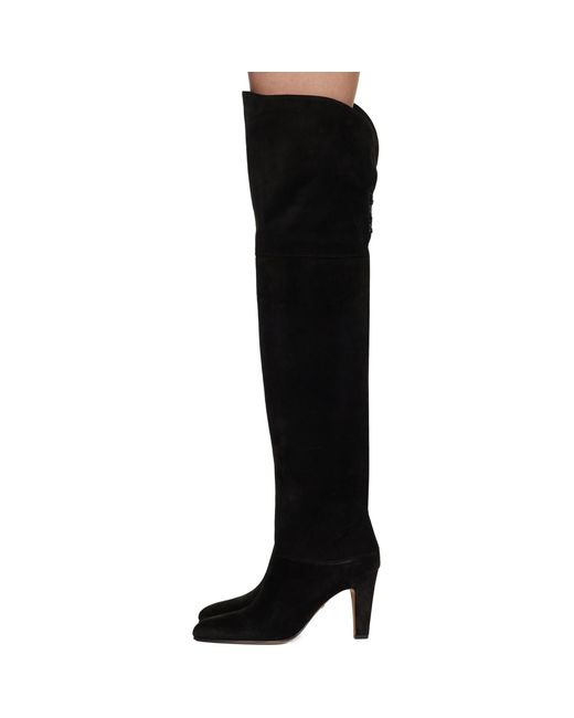 Chloé Black Eve Thigh High Boots