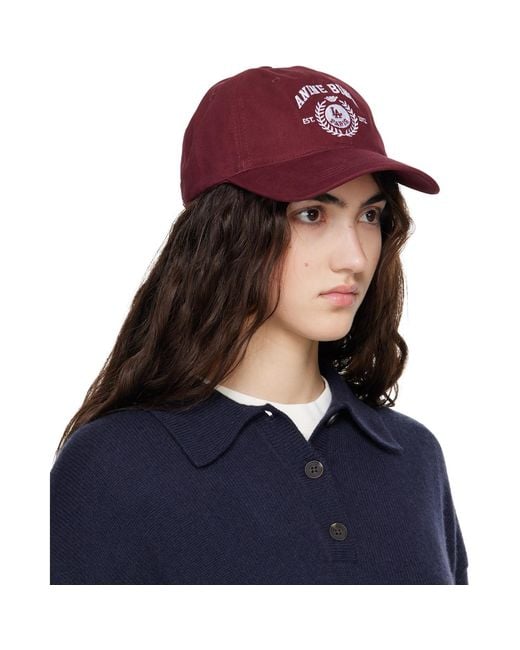 Anine Bing Blue Jeremy Collegiate Baseball Cap