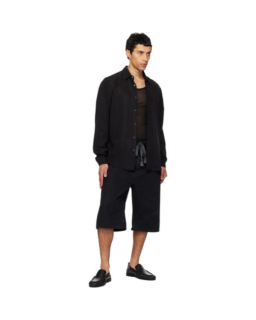 Marsèll Black Mocassino Leather Loafers for men