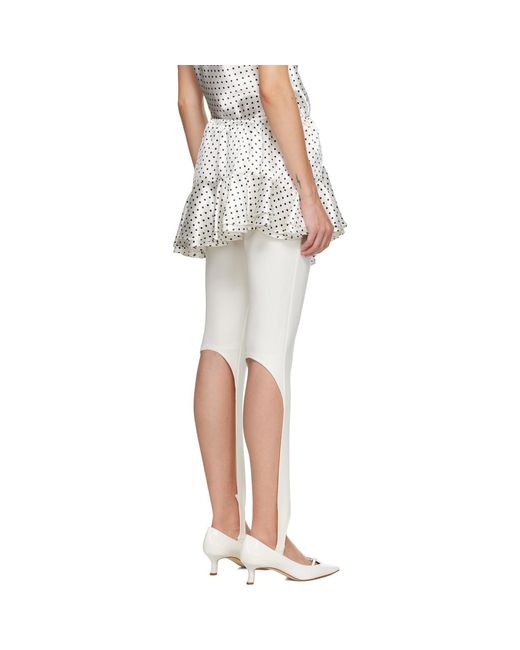 Sandy Liang White Zeno Miniskirt