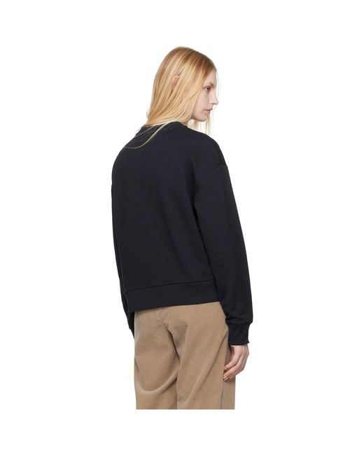 Moncler Black Embroide Logo Sweatshirt