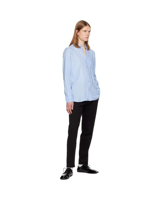 Tom Ford Black Fluid Gabardine Slim Fit Shirt for men