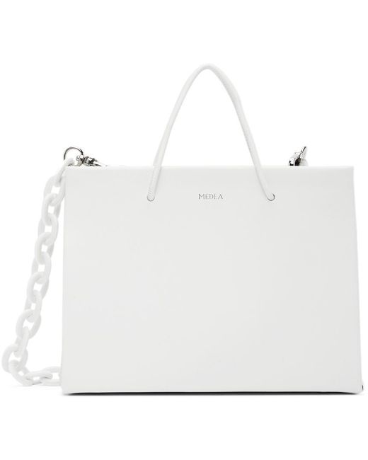 MEDEA White Chain Hanna Bag | Lyst