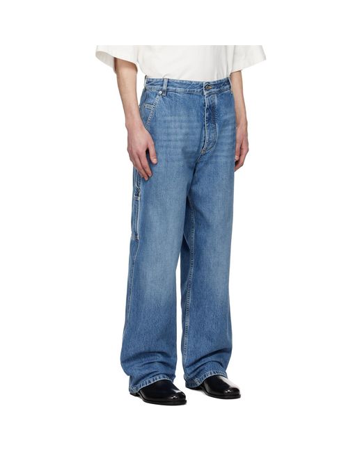 Bottega Veneta Blue Vintage Cargo Jeans for men